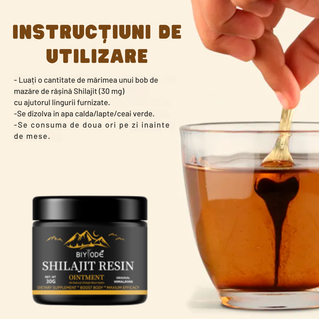Shilajit 100% Pur 💎 | Sursa de Energie Vitală din Himalaya