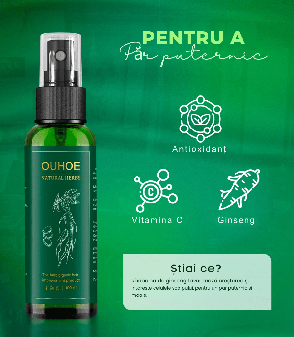Elhoe Creștere pentru Păr -2x1: Creștere și Controlul Căderii – 100% Natural