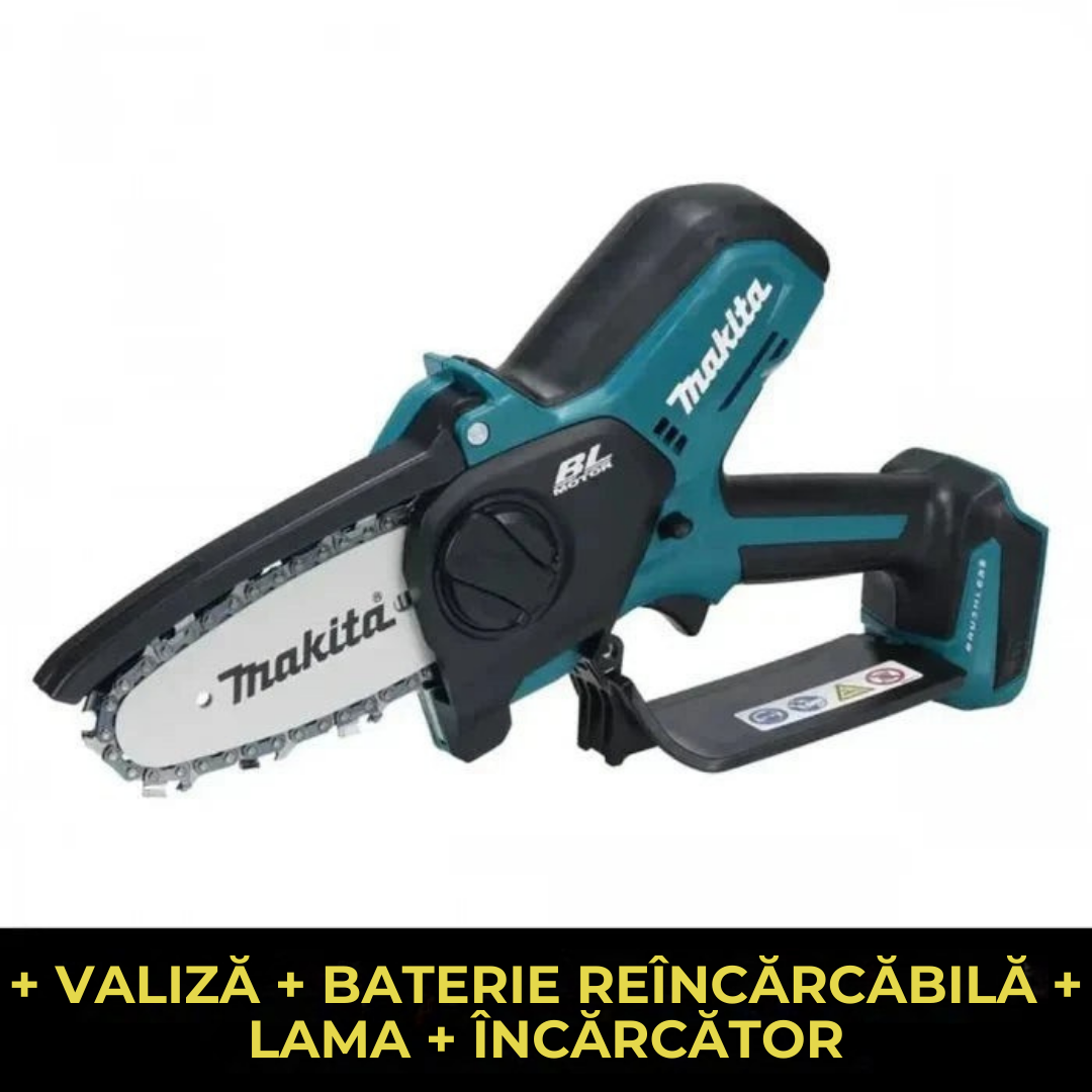 Mini motosapă electrică reîncărcabilă, două baterii + cadouri