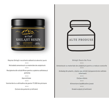 Shilajit 100% Pur 💎 | Sursa de Energie Vitală din Himalaya