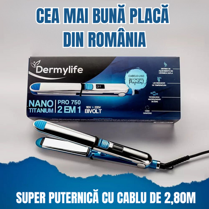 Placă Nano Titanium Pro750 | Profesional - 2 în 1 - Original